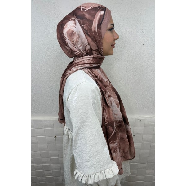 Desenli Bambu Şal 036G